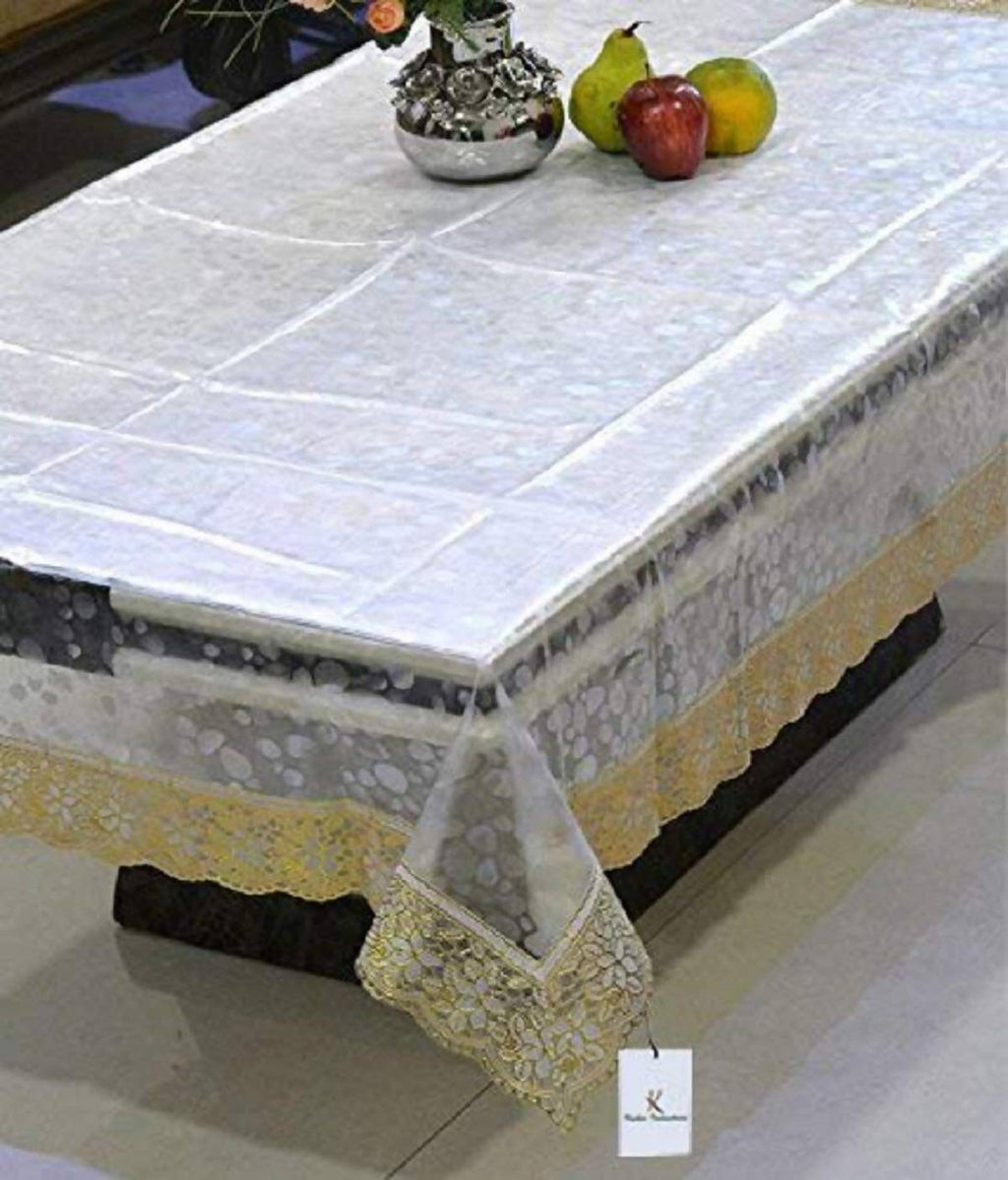 Kuber Industries Transparent 3D Design 4 Seater Table Cover | Grocsy