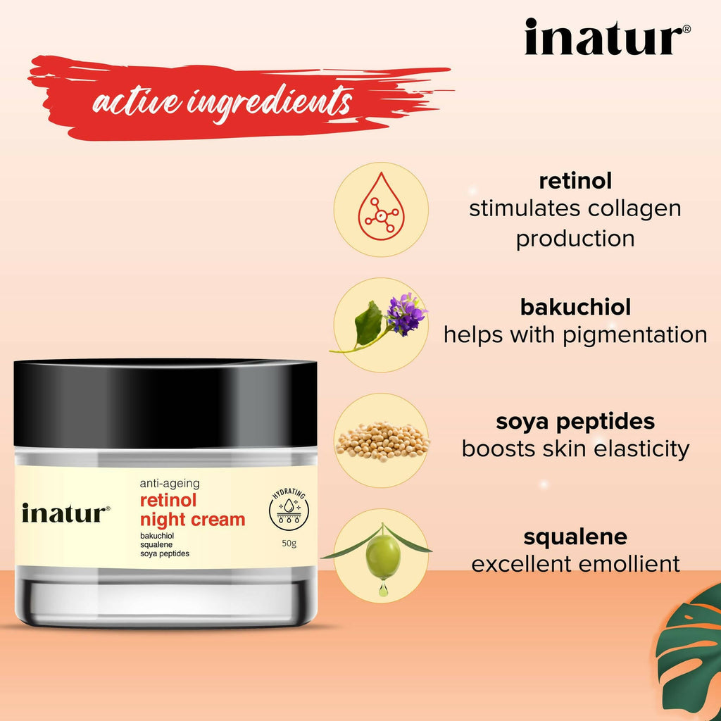 Inatur Retinol Night Cream | Grocsy