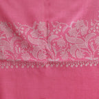 Nizalia Handmade Paper Mache Soozni Work Pink Pashmina - Limited Time Offer | Grocsy