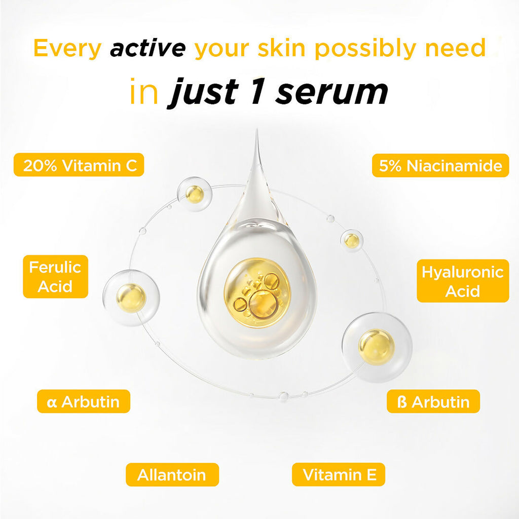SkinLuv Brightis Glow Boosting Face Serum Vitamin C + Niacinamide + Hyaluronic Acid | Grocsy