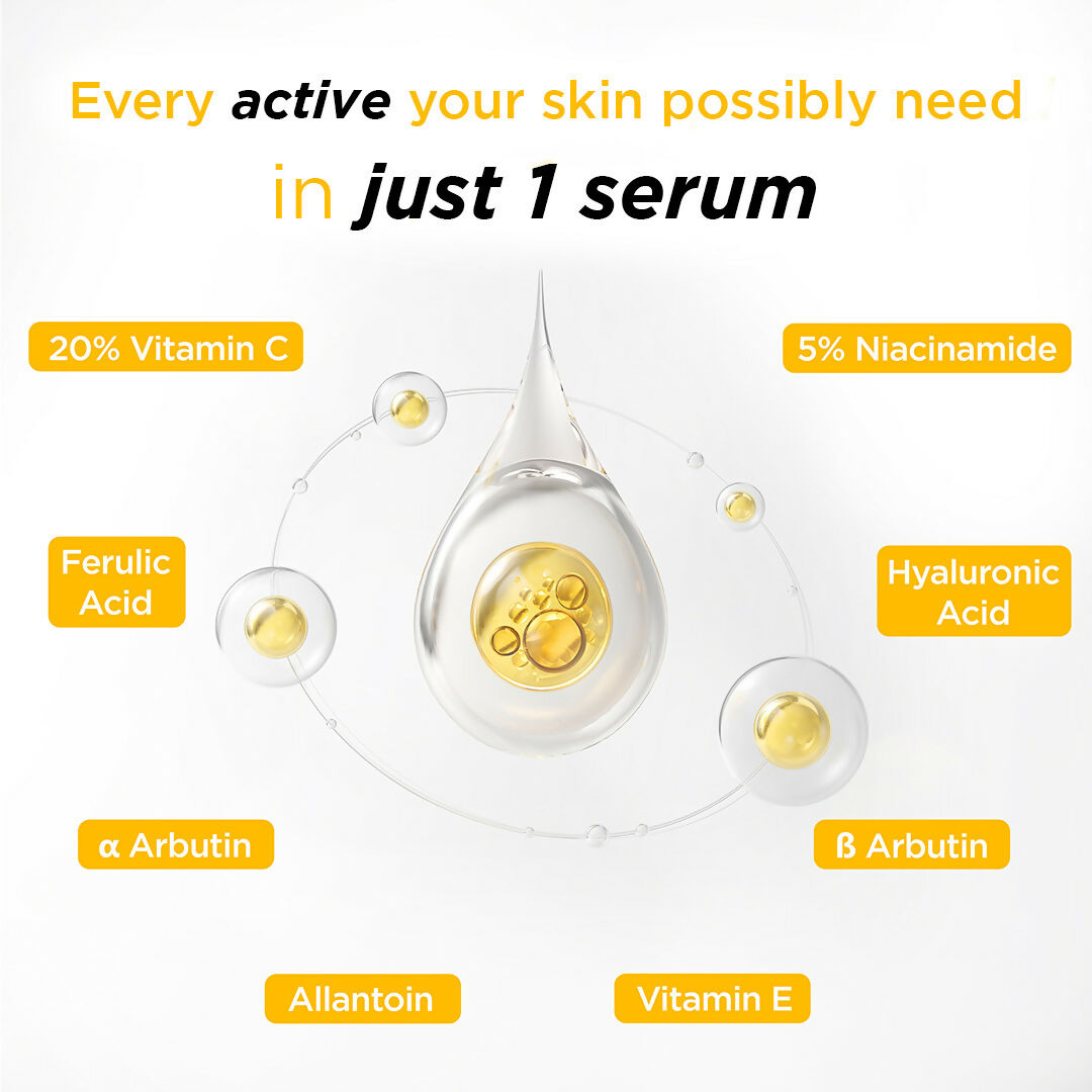 SkinLuv Brightis Glow Boosting Face Serum Vitamin C + Niacinamide + Hyaluronic Acid | Grocsy