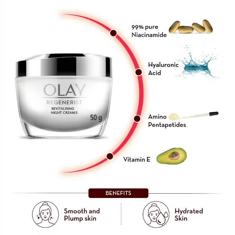 Olay Regenerist Revitalizing Night Skin Cream | Grocsy