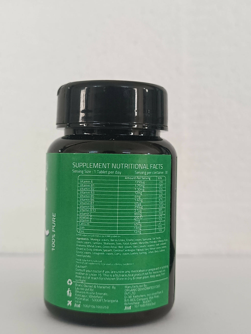 Laurik Multivitamin Tablets For Men | Vitamin A, C, D ,E With B Vitamins, Iron, Zinc & Calcium Supplements For Overall Health | Grocsy
