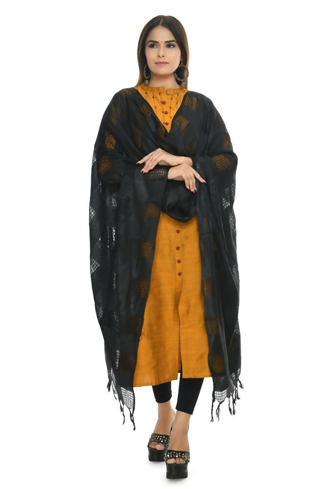 Mominos Fashion Black Window Dupatta | Grocsy