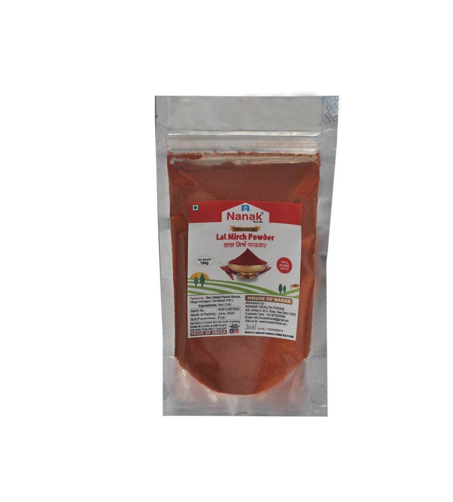 Nanak Premium Red Chili (Lal Mirch) Powder,100g | Grocsy