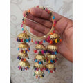 MS Fashion India Multicolor Hanging Bangles With Pearls And Jhumkas | Grocsy