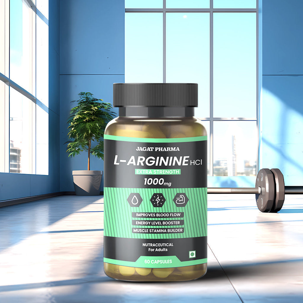 Jagat Pharma L-Arginine 1000mg Capsules | Grocsy