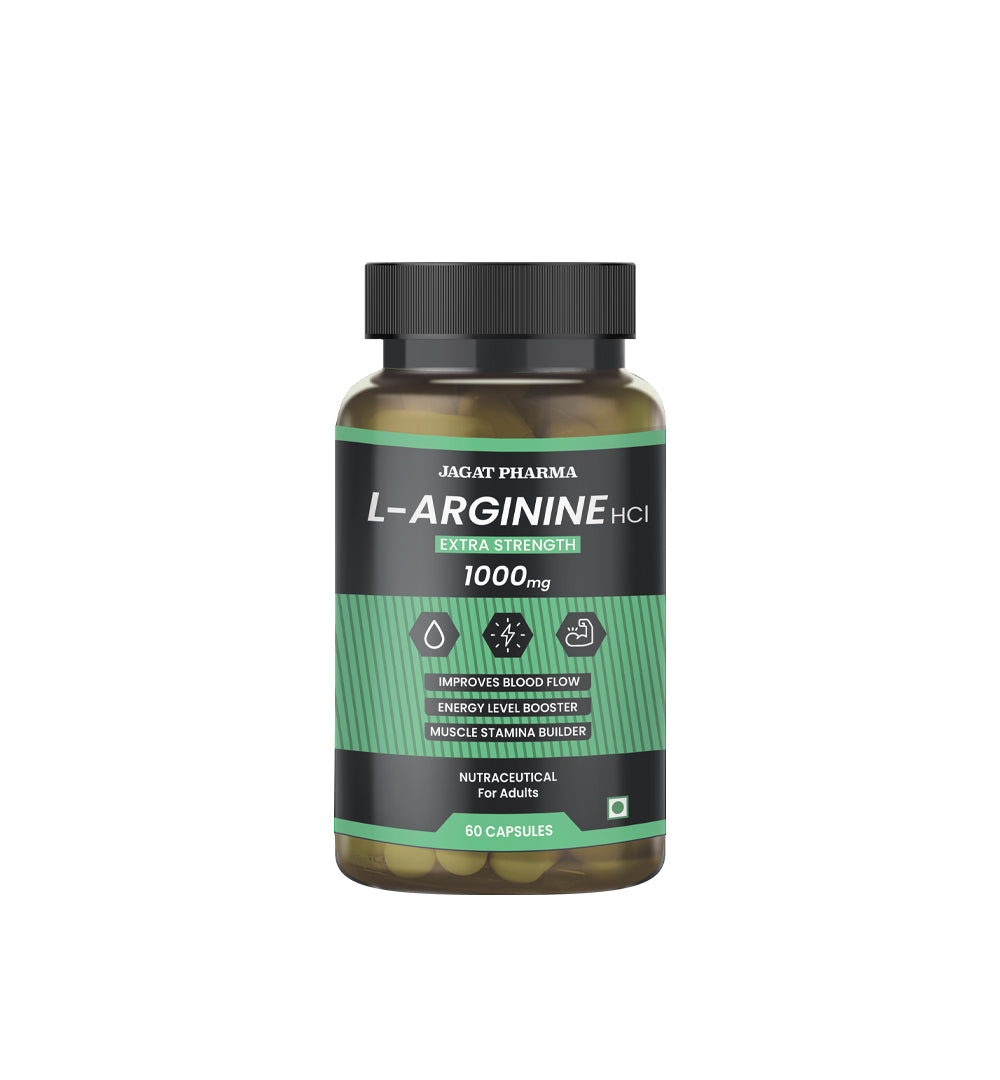 Jagat Pharma L-Arginine 1000mg Capsules | Grocsy