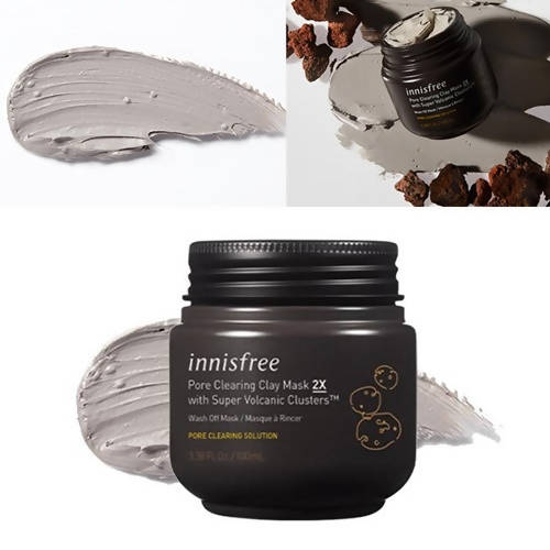 Innisfree Super Volcanic Pore Clay Mask 2X Pore Clearing Solution | Grocsy