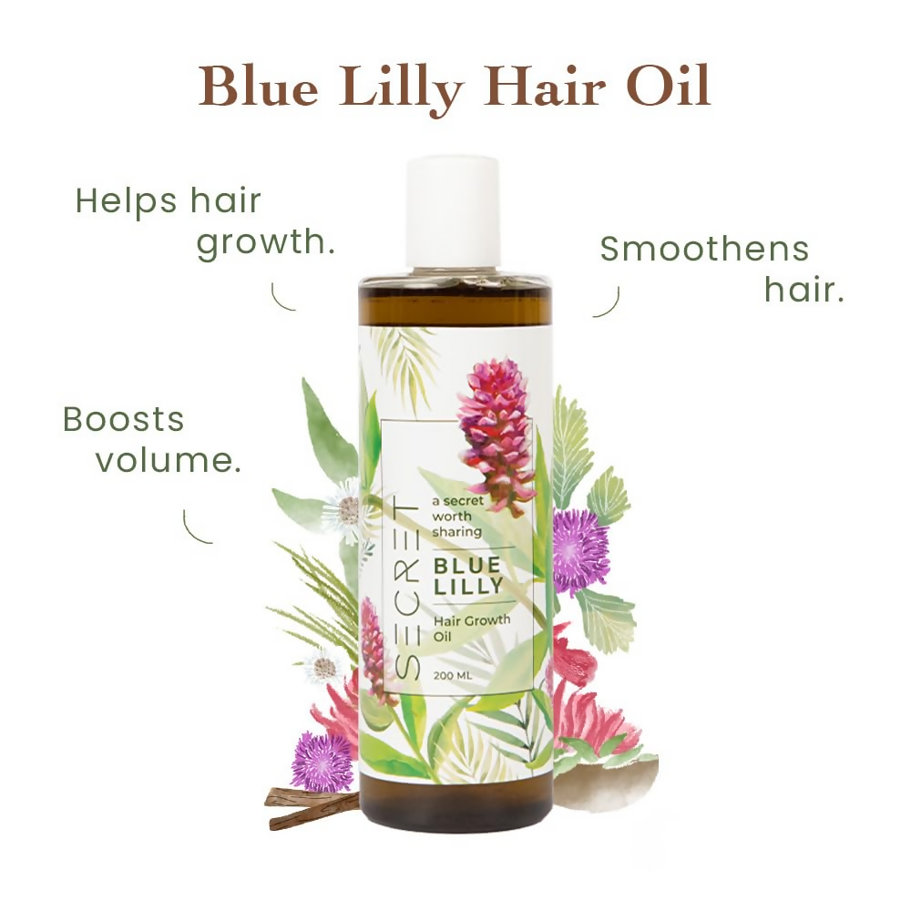 The Secret Hair Care Blue Lilly Hair Oil | Grocsy