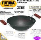 Hawkins Futura Flat Bottom Kadhai 30 cm Diameter 3.75 L (AD375) | Grocsy