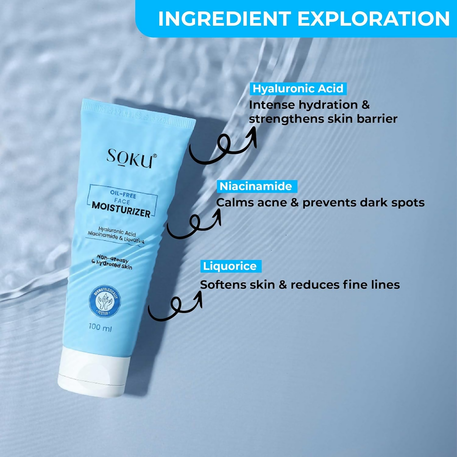 SOKU Oil Free Face Moisturizer Cream | Grocsy