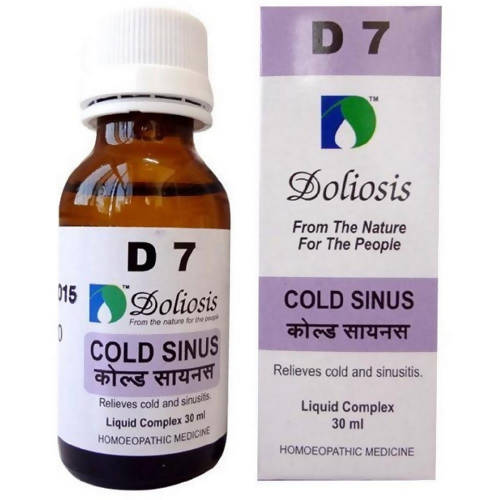 Doliosis Homeopathy D7 Cold Sinus Drops | Grocsy