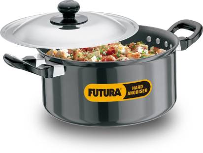 Hawkins Futura Hard Anodized Cook-n-Serve Stewpot 2.25 L with Lid (AST225) | Grocsy