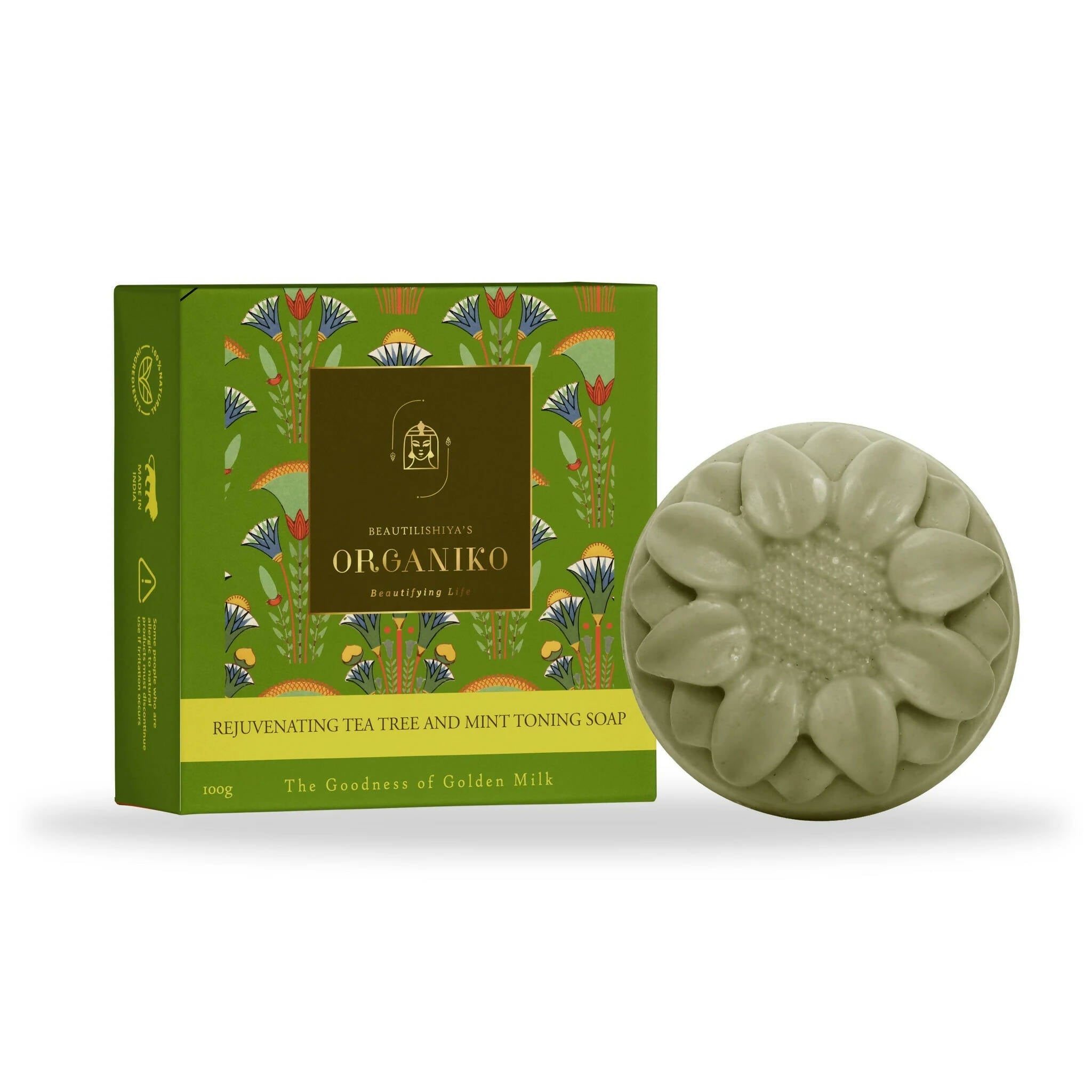 Organiko Rejuvenating Tea Tree and Mint Toning Soap | Grocsy