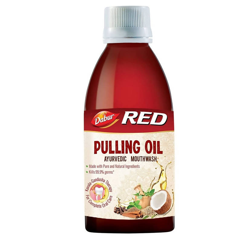 Dabur Red Pulling Oil Ayurvedic Mouthwash | Grocsy