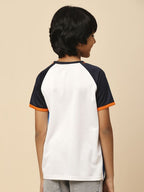Fancode Kids Mumbai Indians IPL Graphic Printed Round Neck Cotton T-Shirts | Grocsy