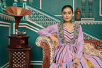 AI Fashion Lavender Poly Maska Silk Designer Navratri Lehenga Choli Collection | Grocsy