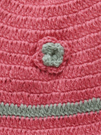 Chutput Kids Pink Coloured Mermaid Design Solid Wool Frock | Grocsy