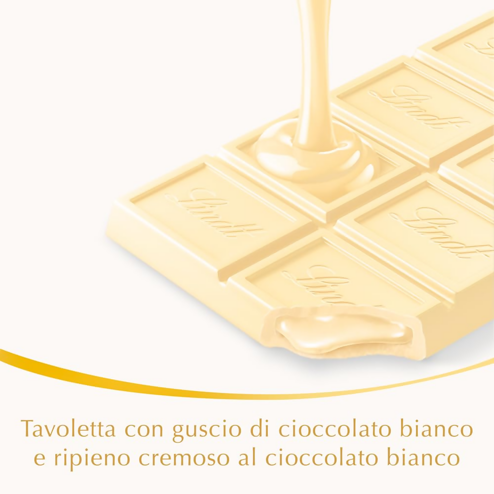 Lindt Lindor White Bar - White Chocolate | Grocsy