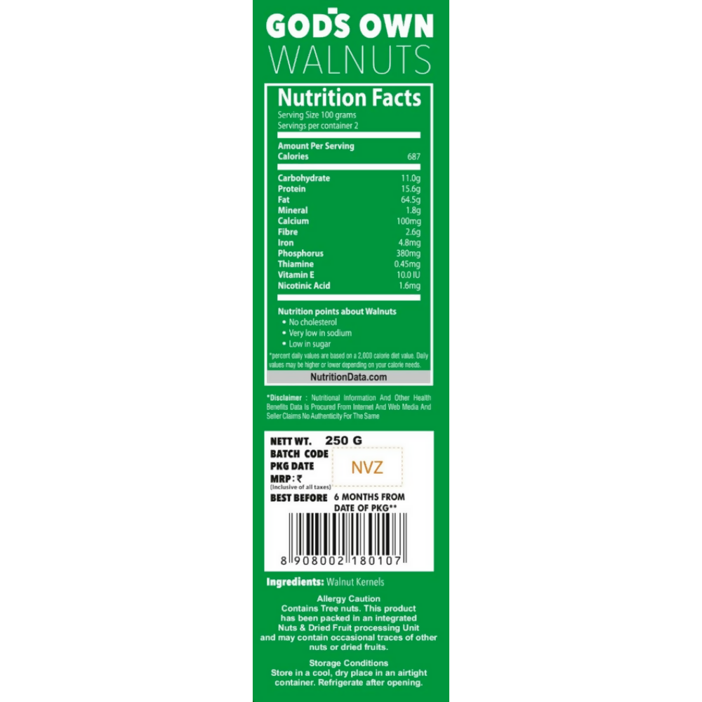 Go Kashmiri Extra Light Broken Walnut Kernels Without Shells | Grocsy