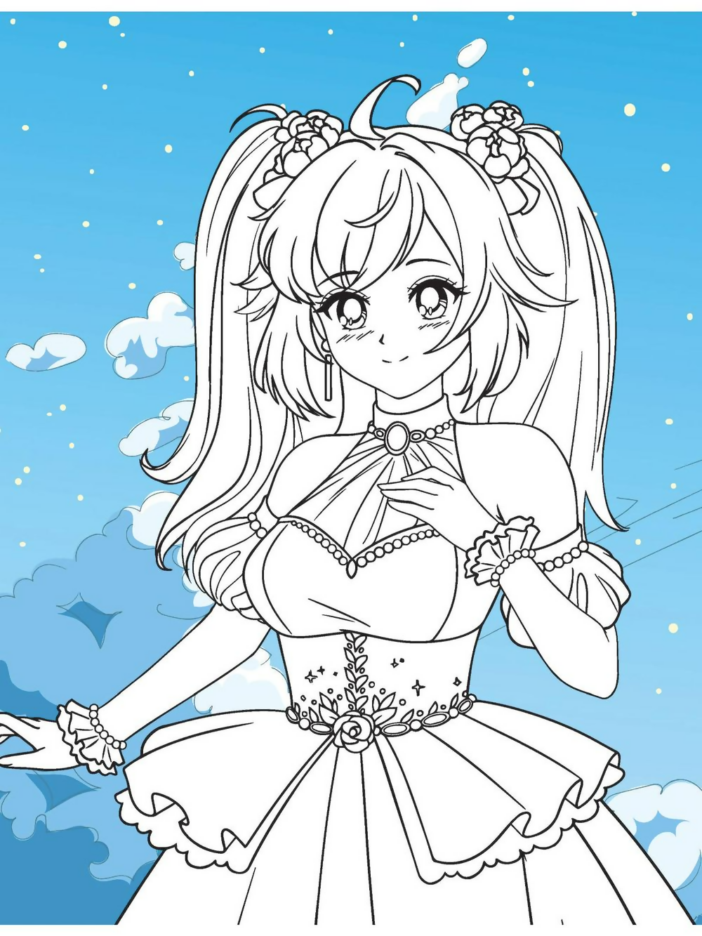 Dreamland Publications Colour Your Own Manga Book 1 With Free Manga Colouring Poster For Kids | Grocsy