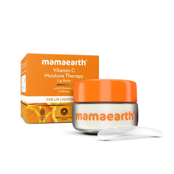 Mamaearth Vitamin C Moisture Therapy Lip Balm SPF 50 with Vitamin C & Honey For Lip Lightening | Grocsy