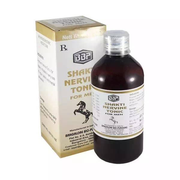 Bangalore Bio-Plasgens Shakti Nervine Tonic For Men | Grocsy
