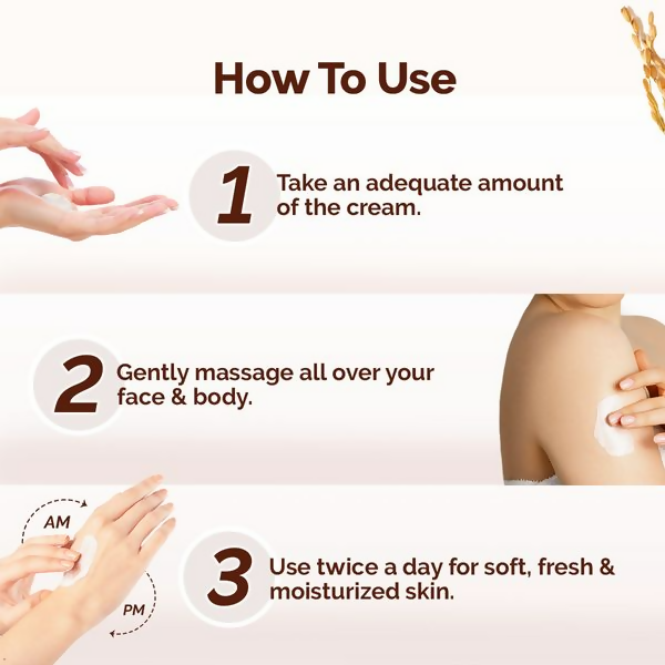 Mamaearth Rice Dewy Bright Light Moisturizing Cream with Rice Water & Niacinamide For Glass-Skin | Grocsy