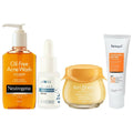 Grocsy CSMS (Cleanser, Serum, Moisturizer, Sunscreen) Acne Care Combo | Grocsy