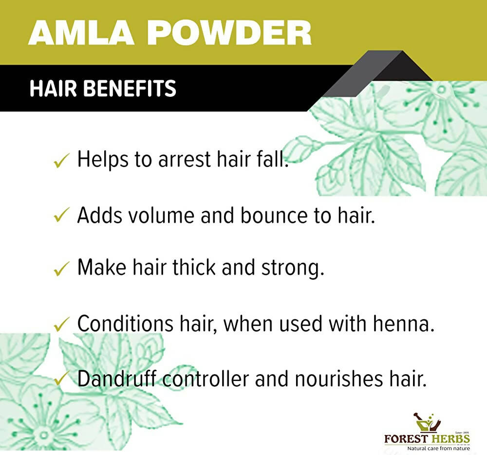 Forest Herbs 100% Natural Organic Amla, Reetha, Shikakai Powder Combo | Grocsy