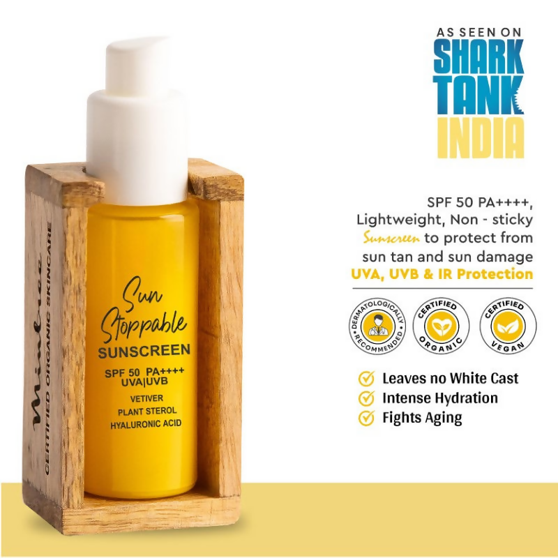 Mintree Certified Organic & Vegan Sun Stoppable Sunscreen SPF 50 PA++++ | Grocsy