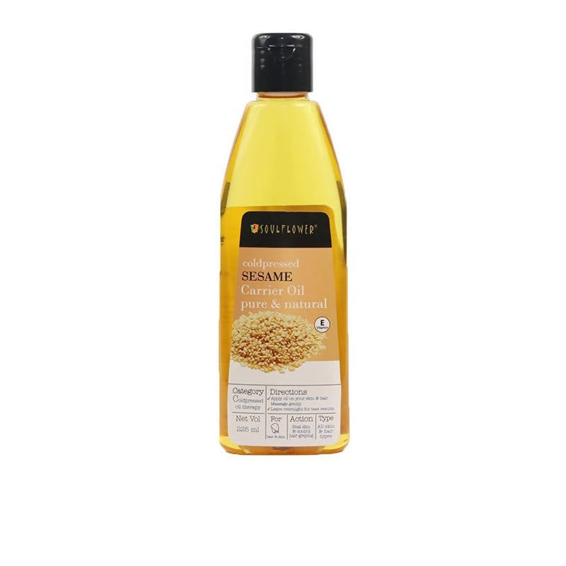 Soulflower Coldpressed Sesame Carrier Oil Pure & Natural | Grocsy