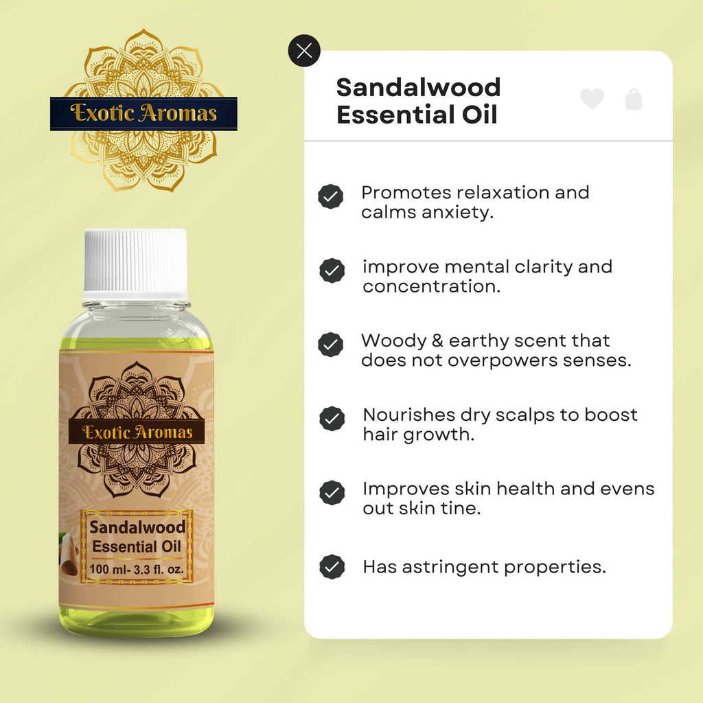 Exotic Aromas Sandalwood Essential Oil | Grocsy