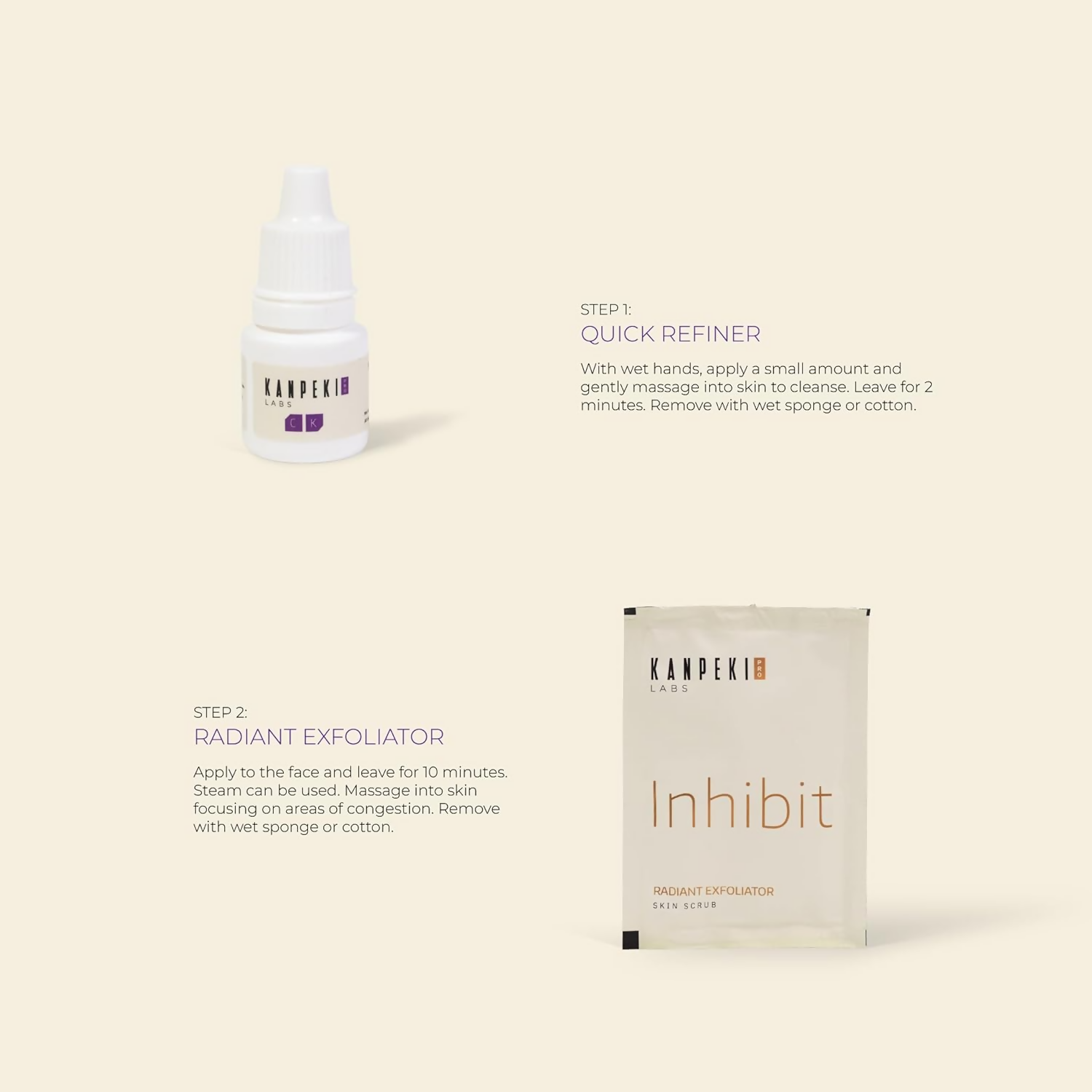 Kanpeki Pro Glow Resurface - 5 Steps Facial Kit | Grocsy