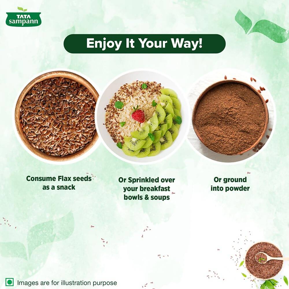 Tata Sampann Premium Flax Seeds | Grocsy