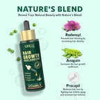Orgatre Hair Growth Serum Powered with 3% Redensyl, 4% Anagain, 3% Procapil, 1% Capilia Longa and Rosemary Oil | Grocsy