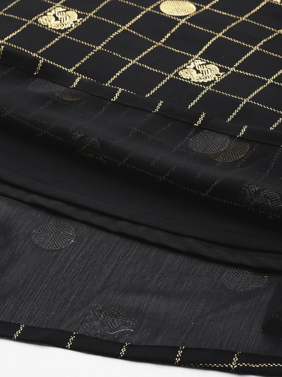 Ahalyaa Women's Traditional wear Ethnic Dress - Black | Grocsy