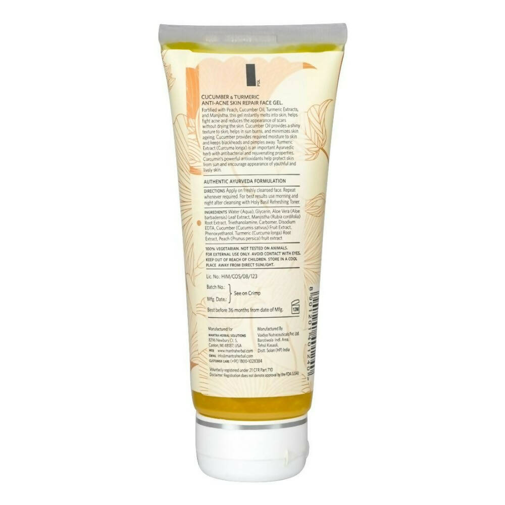 Mantra Herbal Cucumber & Turmeric Anti-Acne Skin Repair Face Gel | Grocsy