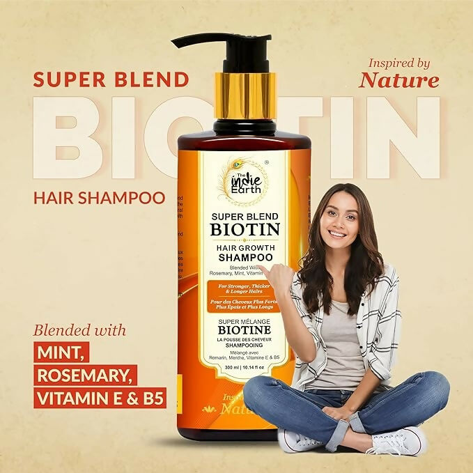 The Indie Earth Rosemary Mint Biotin Hair Shampoo | Grocsy