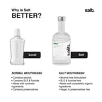 Salt. Oral Care Balance Mouthwash Natural Alkaline Probiotic Mouthwash with Basil Mint | Grocsy