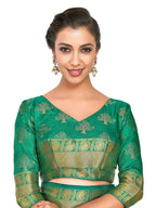 Mimosa Women's Gold Kanchipuram Silk Saree | Grocsy