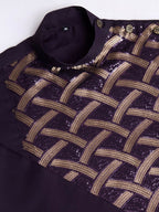 Vastranavya Traditional Festival Wear Pure Silk Thread & Sequence Embroidered Work Kurta | Grocsy