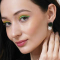 Jade Pearl Studs- Ruby Raang | Grocsy
