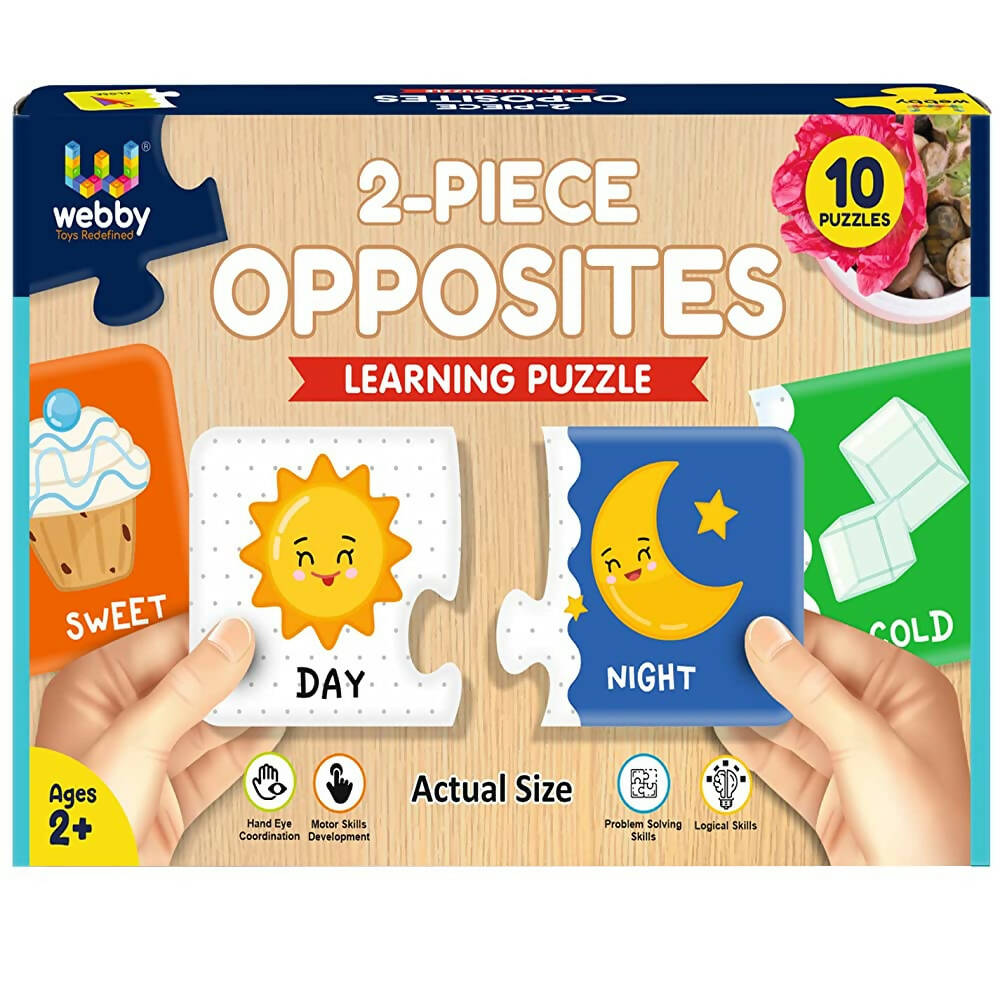 Webby Opposites 2 Pieces Learning Pack Jigsaw Puzzle | Grocsy