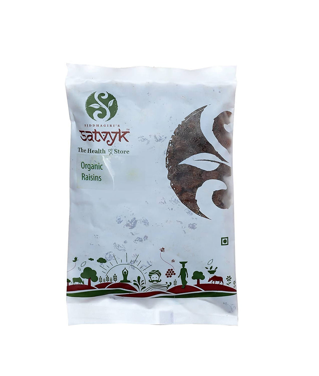 Siddhagiri's Satvyk Organic Dark Raisins | Grocsy