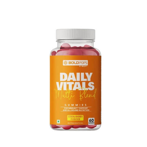 Boldpops Daily Vitals Multi Blend Gummies (Strawberry) | Grocsy