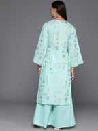Ahalyaa Women's Traditional wear Kurta Set - Summer Blue | Grocsy