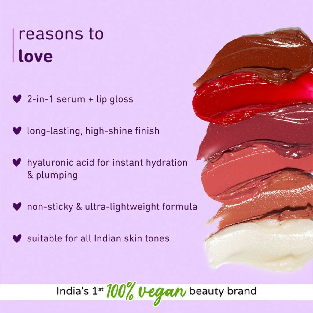 Plum Keep It Glossy Serum Lip Gloss 06 Crimson glow | Grocsy