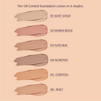 Glam21 Oil Control Hydrating Foundation - 04 Almond | Grocsy
